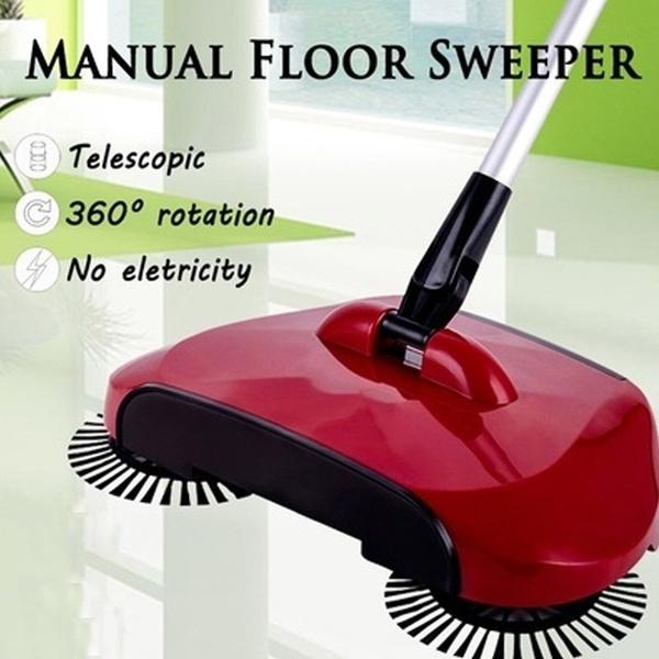 360 rotary broom with dustpan